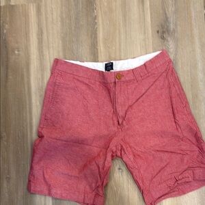 J. Crew Red Flat Front Shorts for Versatile Summer Wear